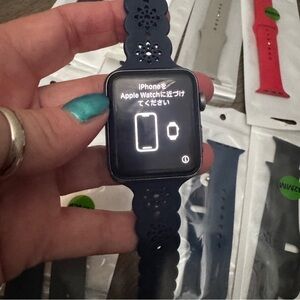 Apple Watch 42mm Series 3 with 9 bands and watch case Cellular GPS